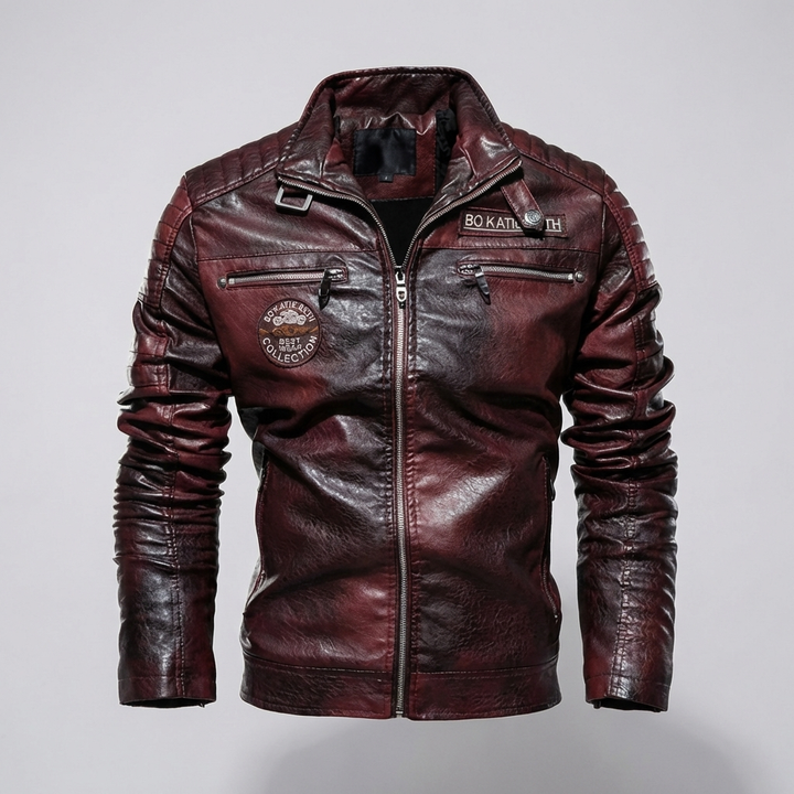 Giacca in Pelle per Uomini Stile Audace Taglio Timeless