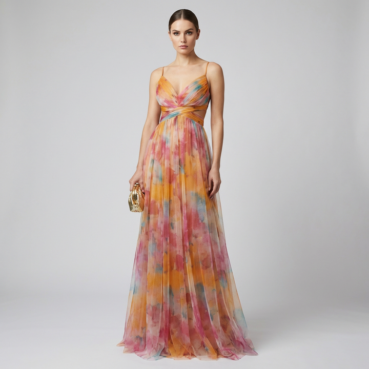 Abito Maxi Sexy Hollow Out per Donna