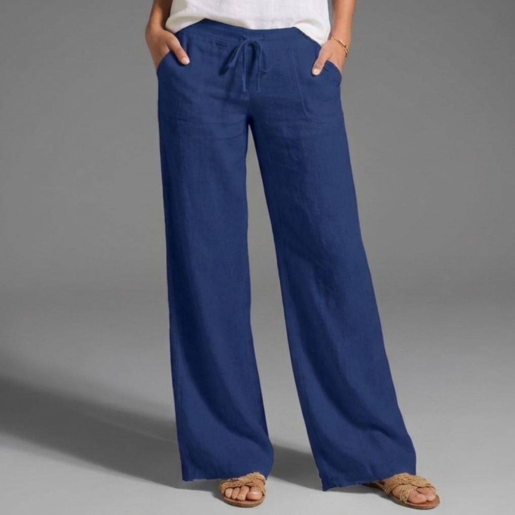 Pantaloni Estivi Liberi in Lino da Donna