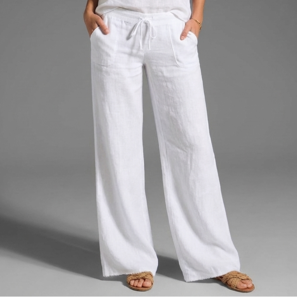 Pantaloni Estivi Liberi in Lino da Donna