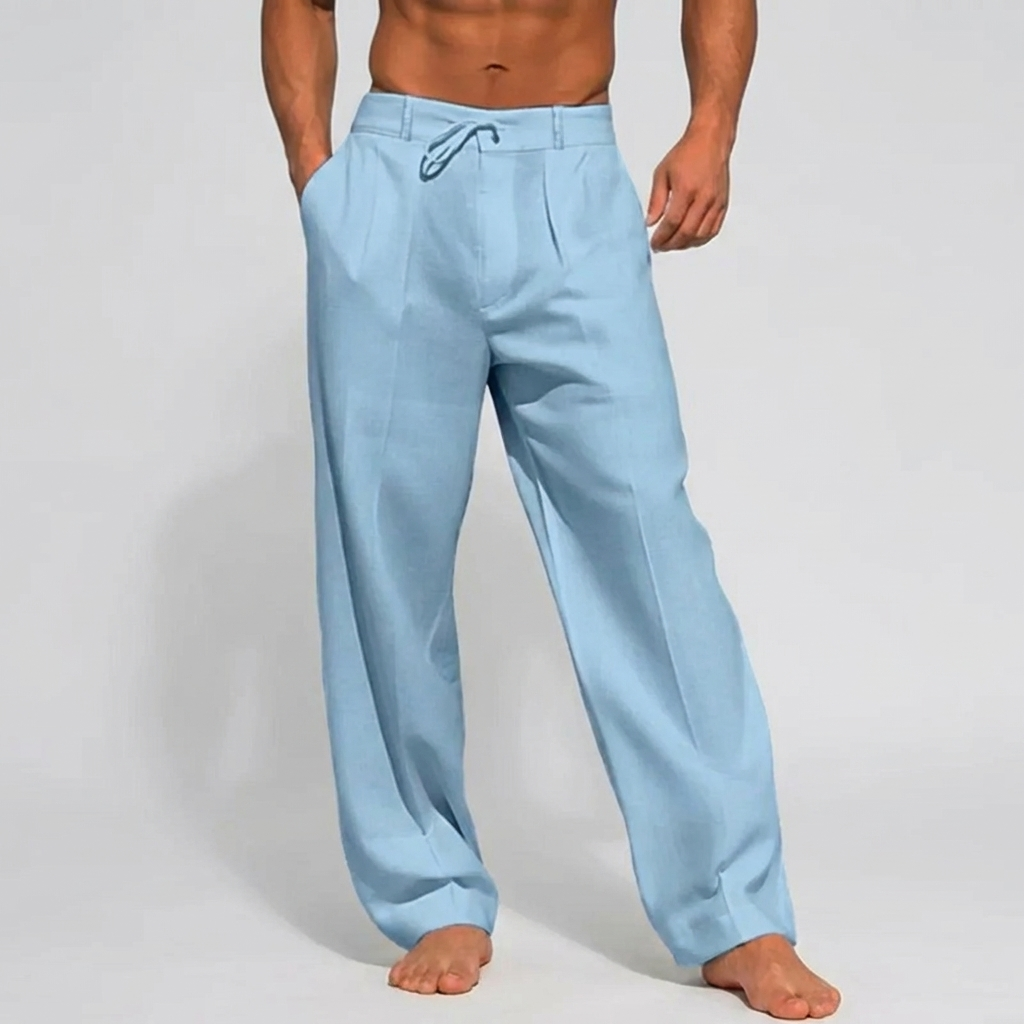 Pantaloni Estivi in Lino Eleganti da Uomo
