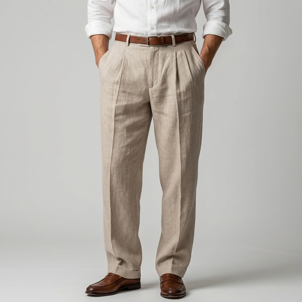 Pantaloni in Lino Leggeri per Uomini