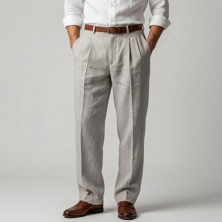 Pantaloni in Lino Leggeri per Uomini