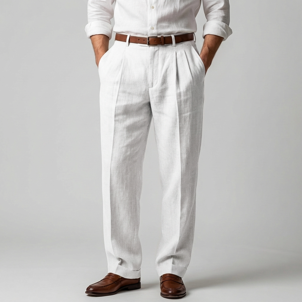 Pantaloni in Lino Leggeri per Uomini