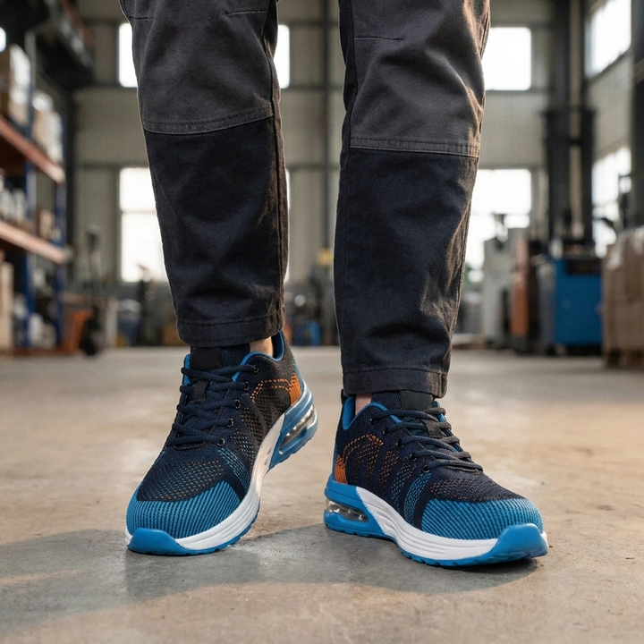 Scarpa Sneaker di Sicurezza con Punta in Acciaio per Uomini