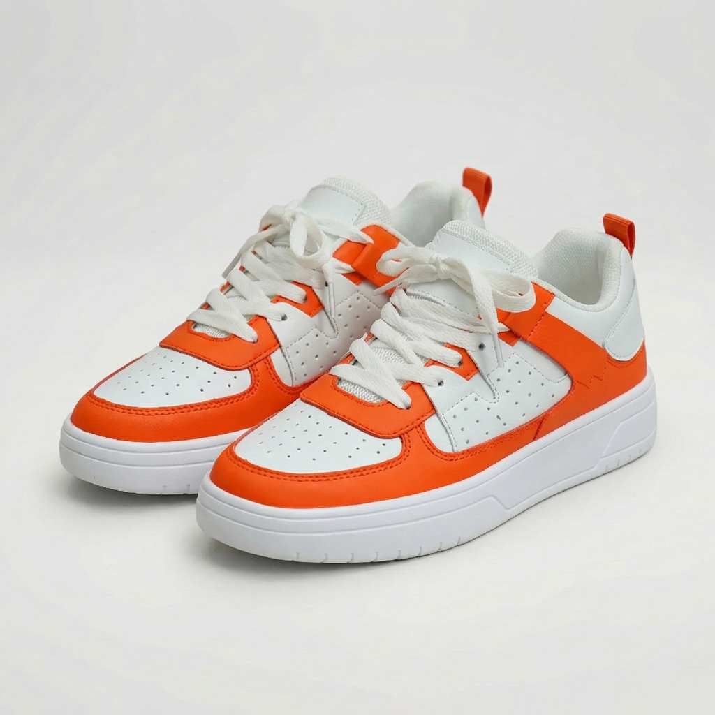 Sneaker Bassa Lacciata Color-Block