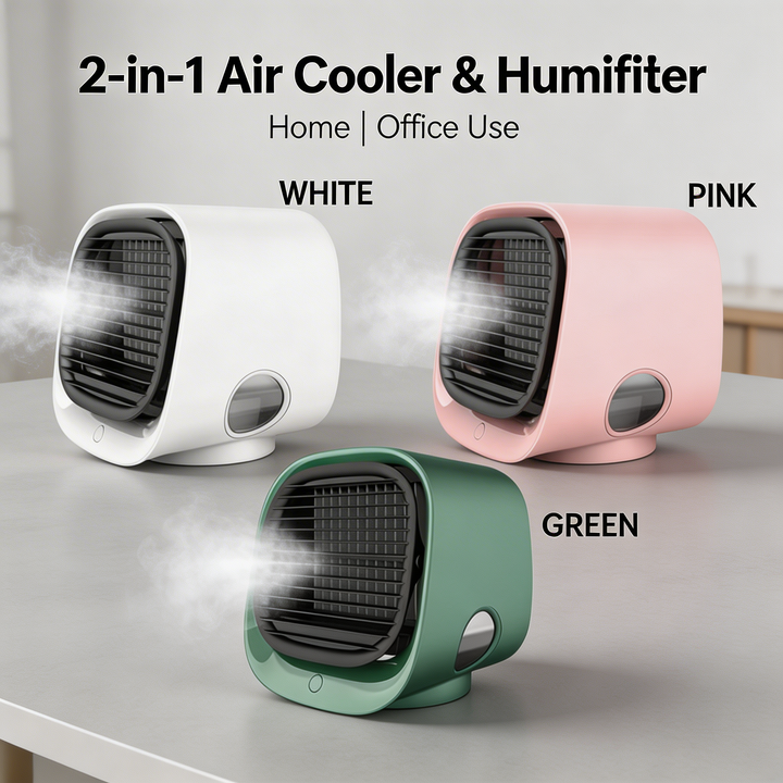 Raffreddatore d'aria e umidificatore 2 in 1 per casa o ufficio