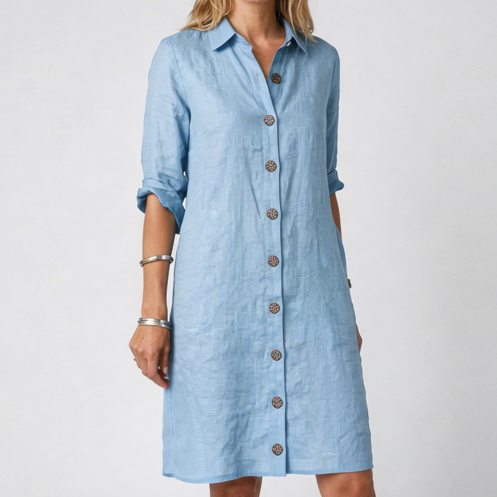 Abito Midi in Lino Estivo Casual