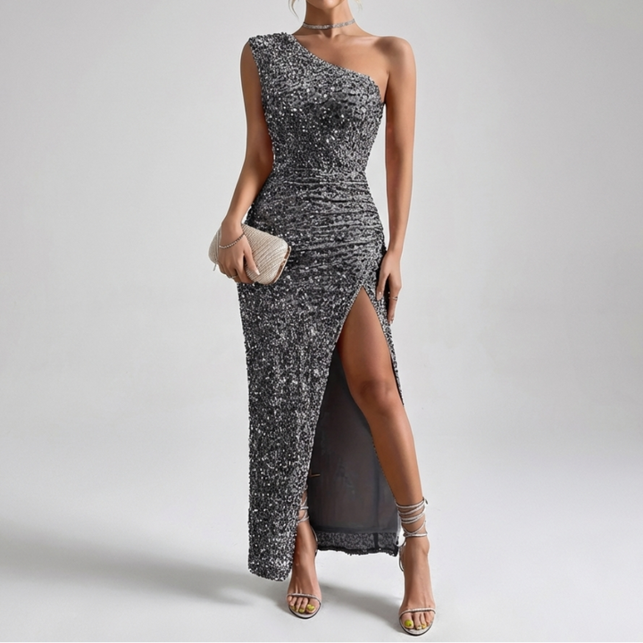 Abito Maxi da Sera con Paillettes