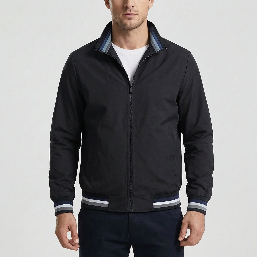 Giacca Bomber Casual Full-Zip per Uomini