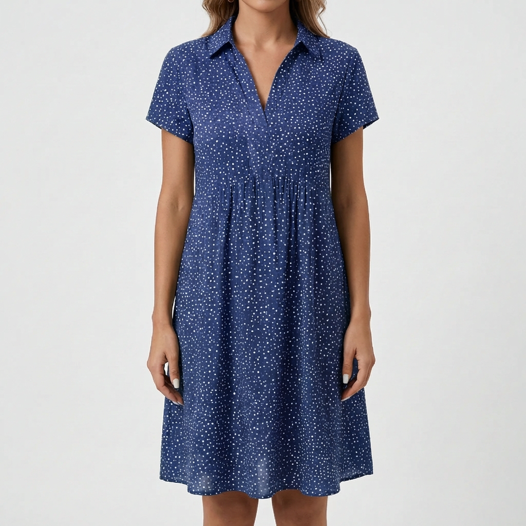 Abito Camicia Midi Con Bottoni