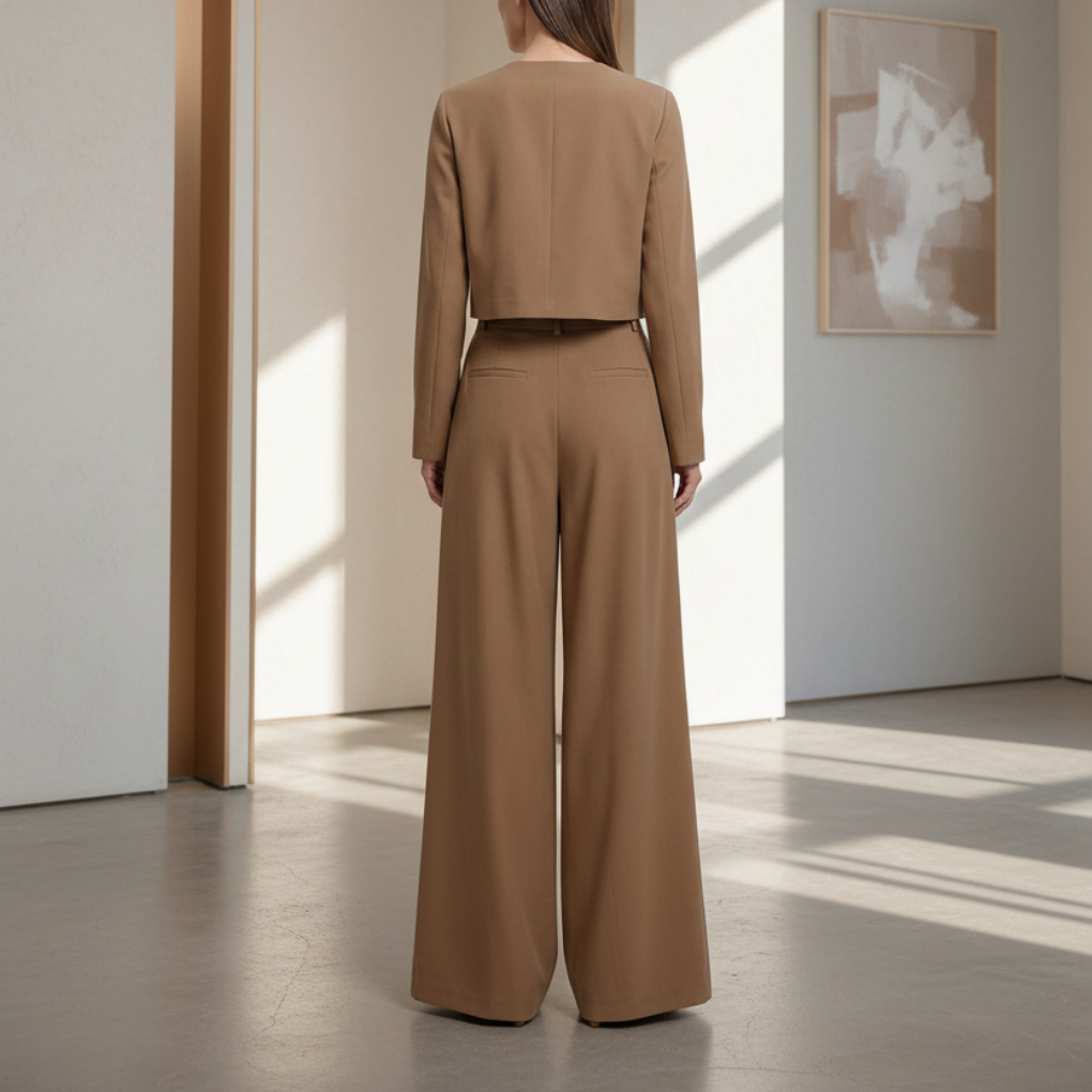 Set Palazzo Elegante Due Pezzi per Donne