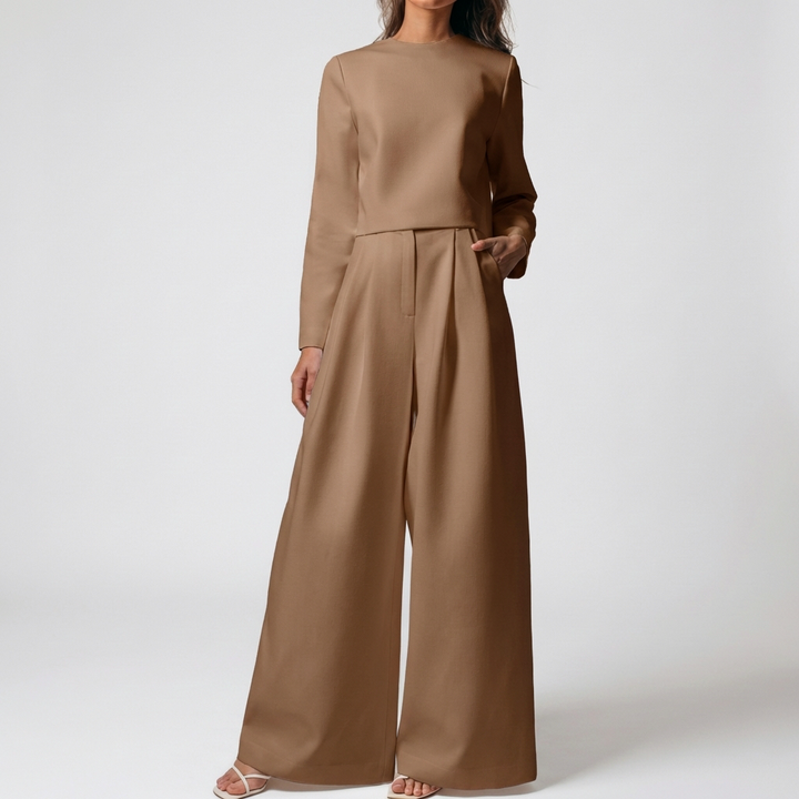 Set Palazzo Elegante Due Pezzi per Donne