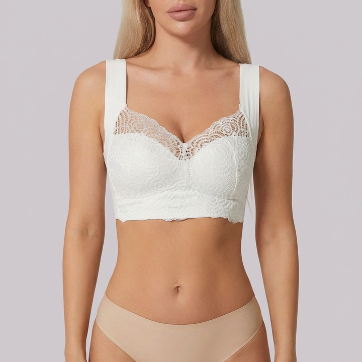 Reggiseno Push-Up Senza Ferretto Con Dettaglio Pizzo