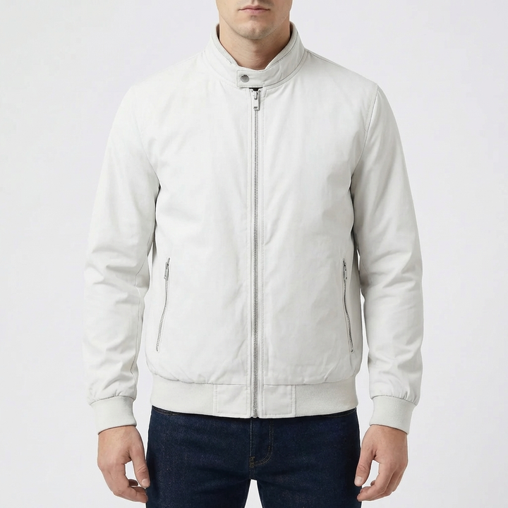 Giacca Zip-Up Stile Bomber Sportivo per Uomini