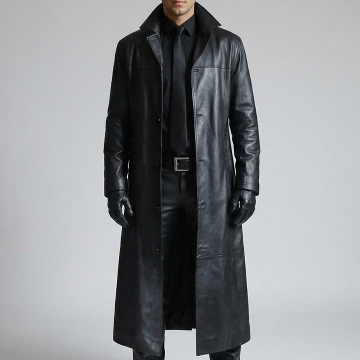 Cappotto in Pelle Invernale per Uomini