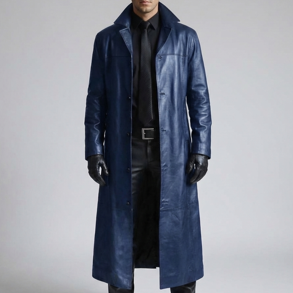 Cappotto in Pelle Invernale per Uomini