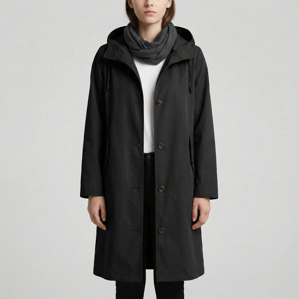 Impermeabile da Donna con Cappuccio Oversize