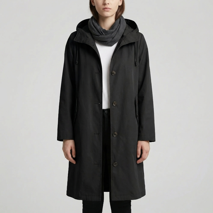 Impermeabile da Donna con Cappuccio Oversize