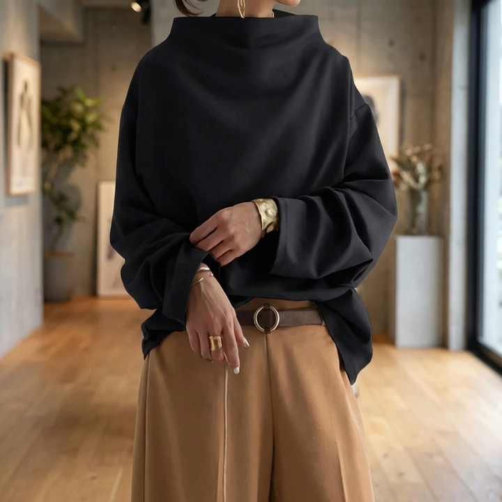 Top Minimalista Scollo Largo per Donne