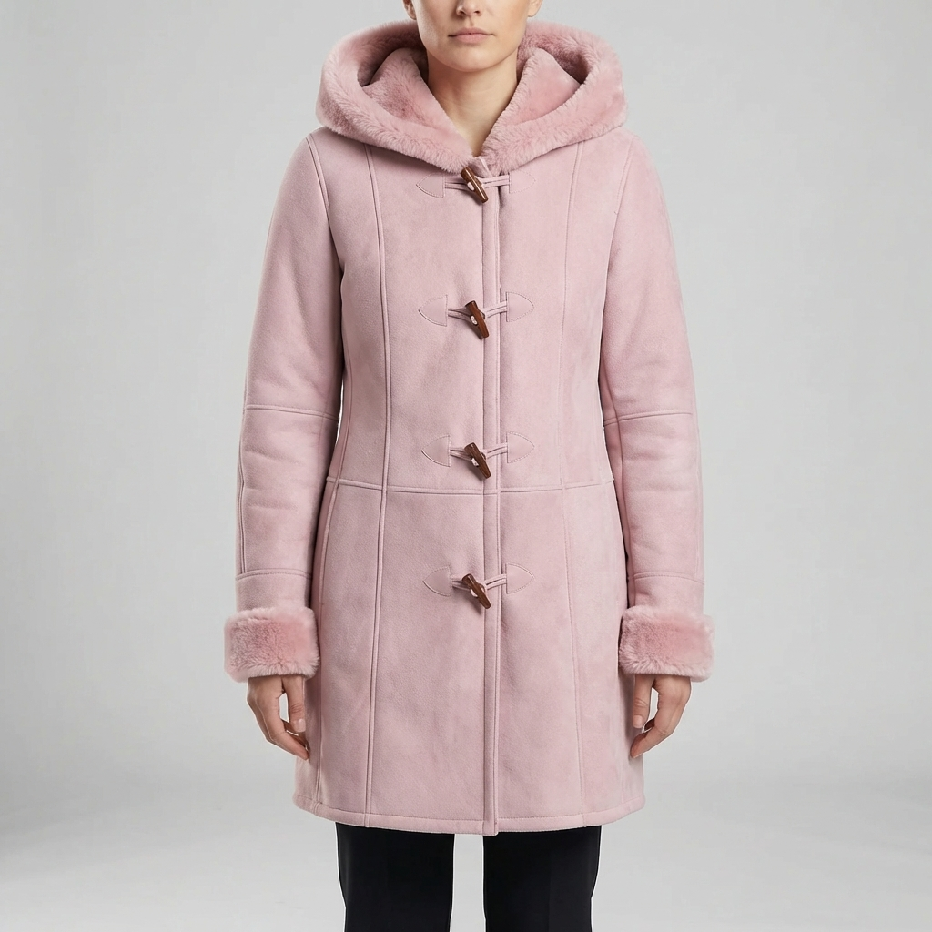 Colvara - Cappotto con Cappuccio a Toggle di Lunghezza Media