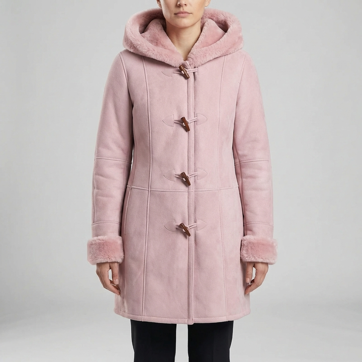 Colvara - Cappotto con Cappuccio a Toggle di Lunghezza Media