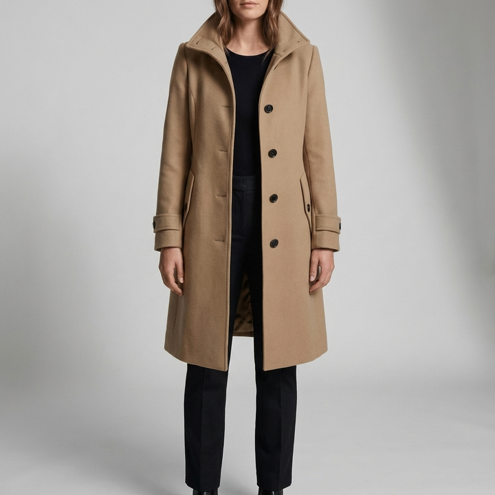 Clarisca - Cappotto Trench Semi-Adattato a Meta Coscia