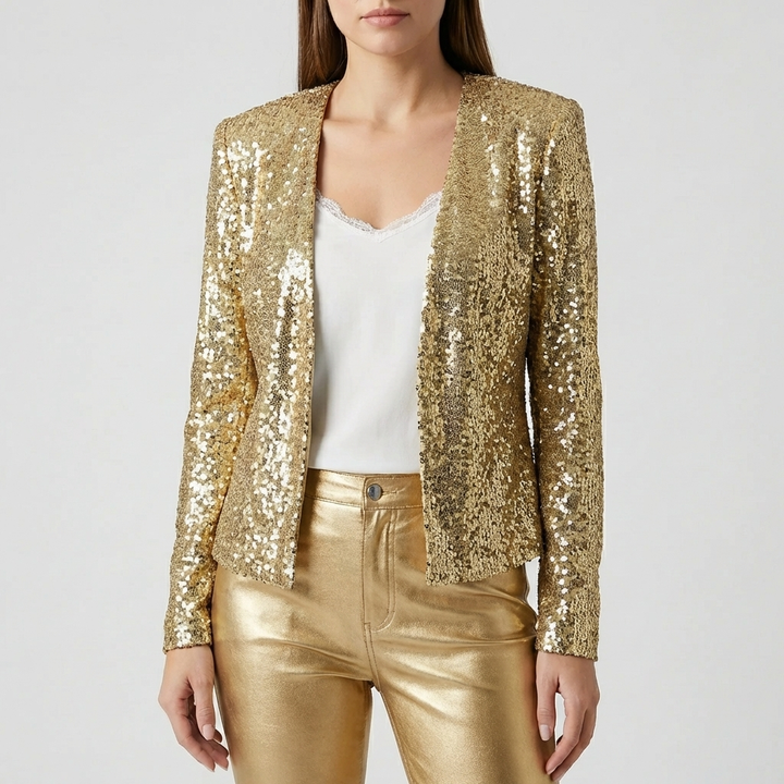 Giacca Aperta con Paillettes