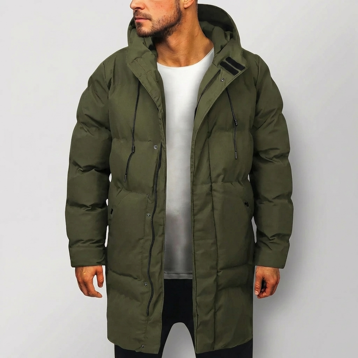 Parka con Cappuccio Lunghezza Anche Estesa