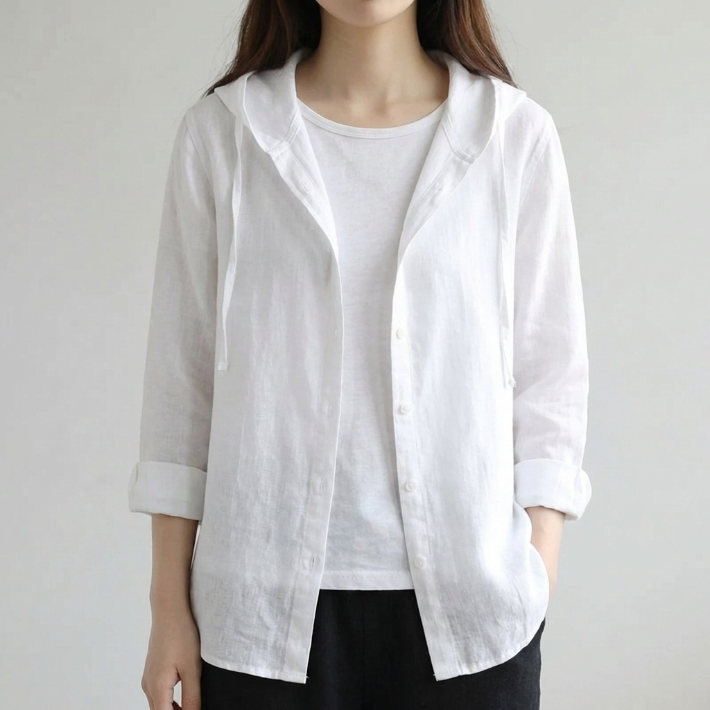 Blusa in Lino Traspirante per Donne