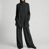 Set Maglia Collo Alto e Pantaloni Largo