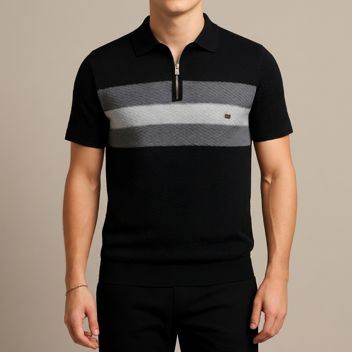 Polo Shirt Design a Righe per Uomini
