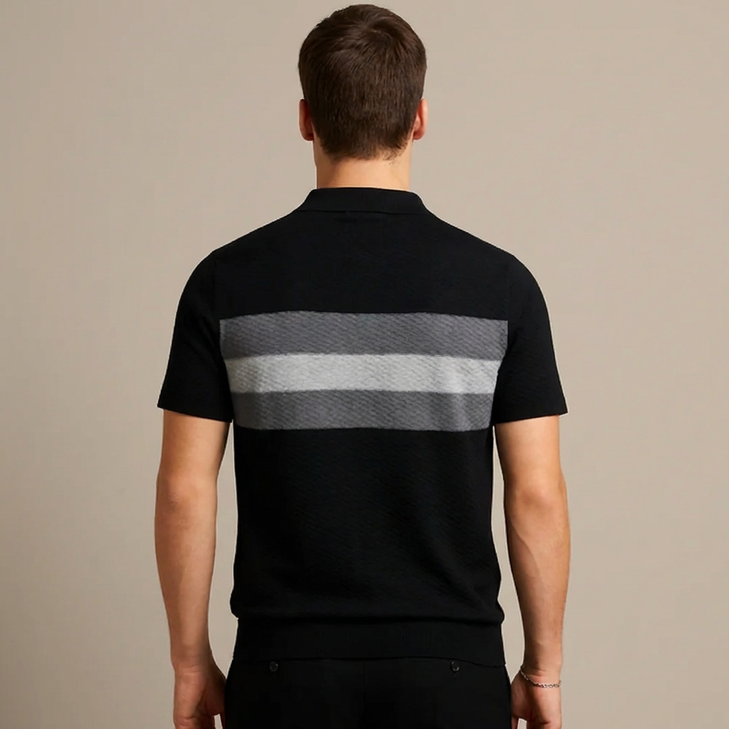 Polo Shirt Design a Righe per Uomini