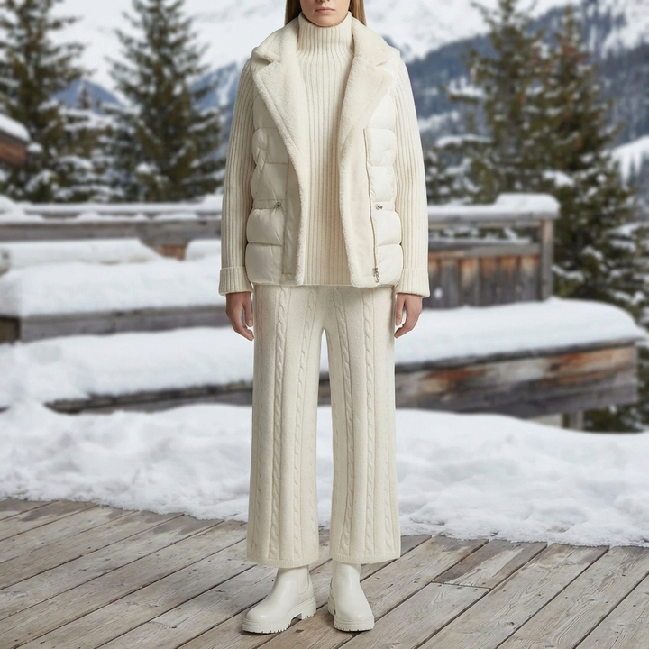 Set Invernale Isolato in Maglia a 3 Pezzi