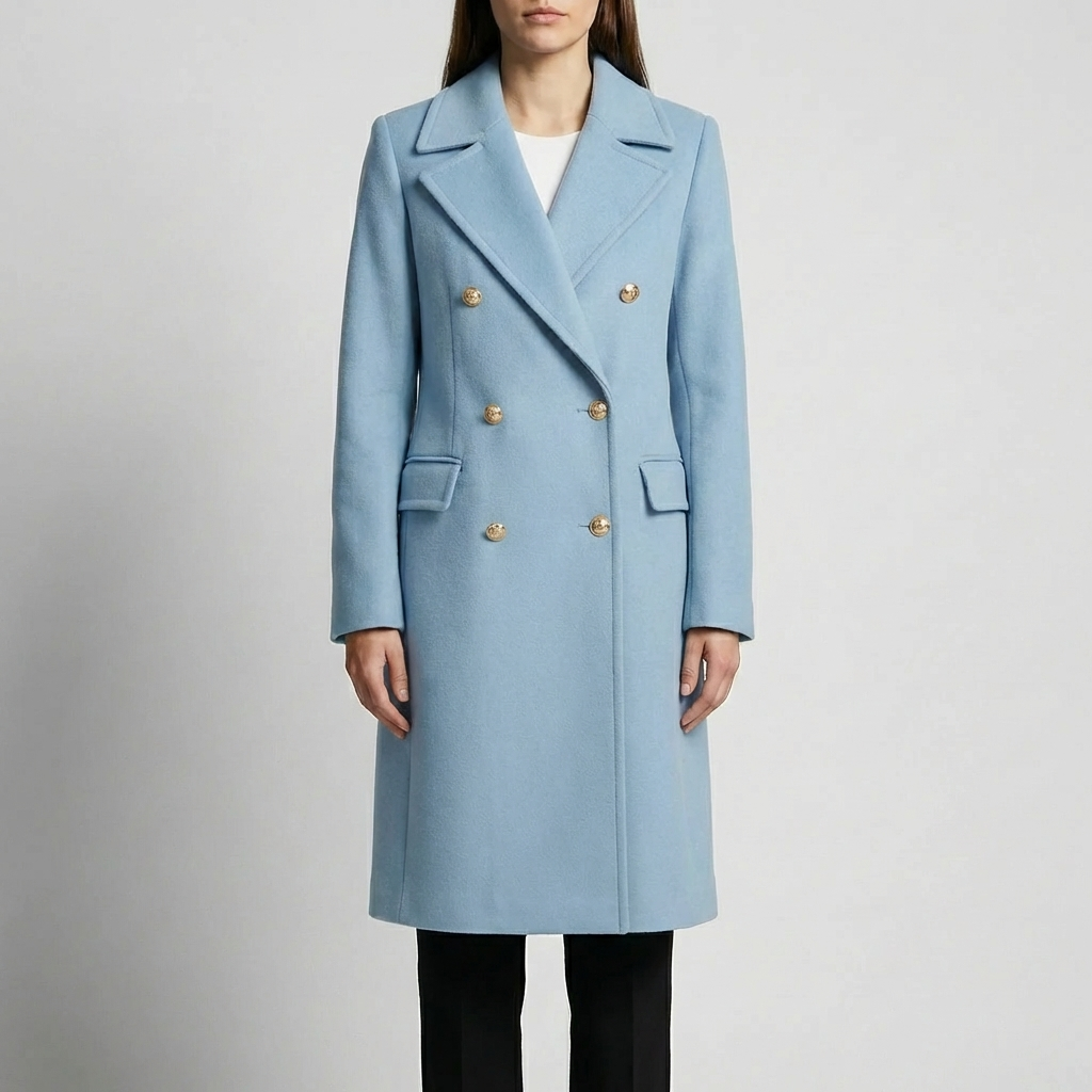 Cappotto Donna Mezzo Lungo Doppio Petto