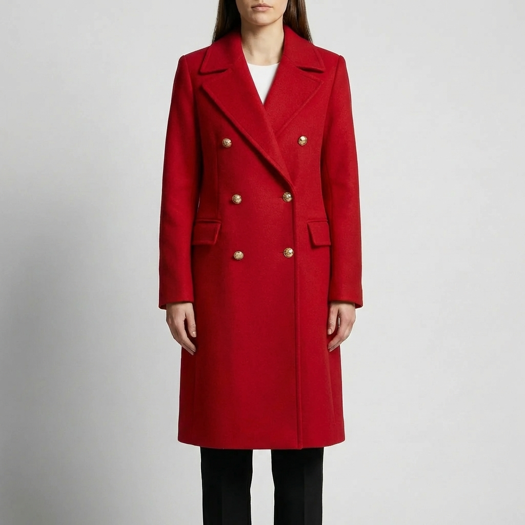 Cappotto Donna Mezzo Lungo Doppio Petto
