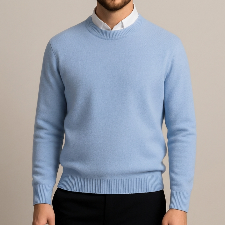 Maglione in lana fine oversize per uomini