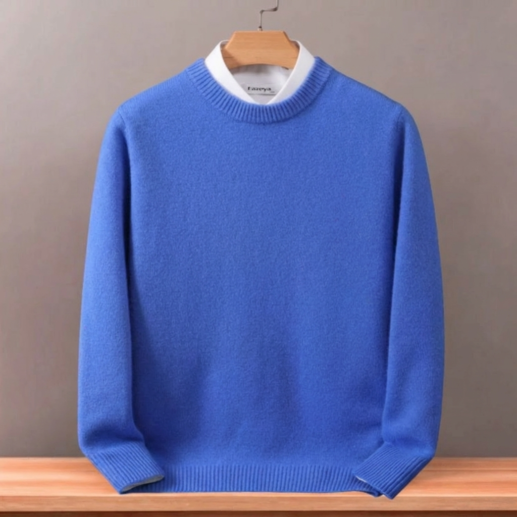 Maglione in lana fine oversize per uomini