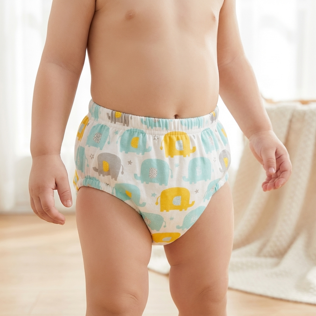 Pantaloni di Allenamento per Bambini in Cotone Riutilizzabili a 6 Strati