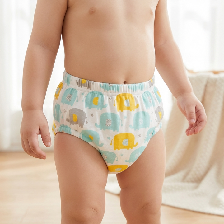 Pantaloni di Allenamento per Bambini in Cotone Riutilizzabili a 6 Strati