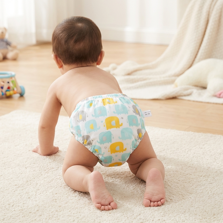 Pantaloni di Allenamento per Bambini in Cotone Riutilizzabili a 6 Strati