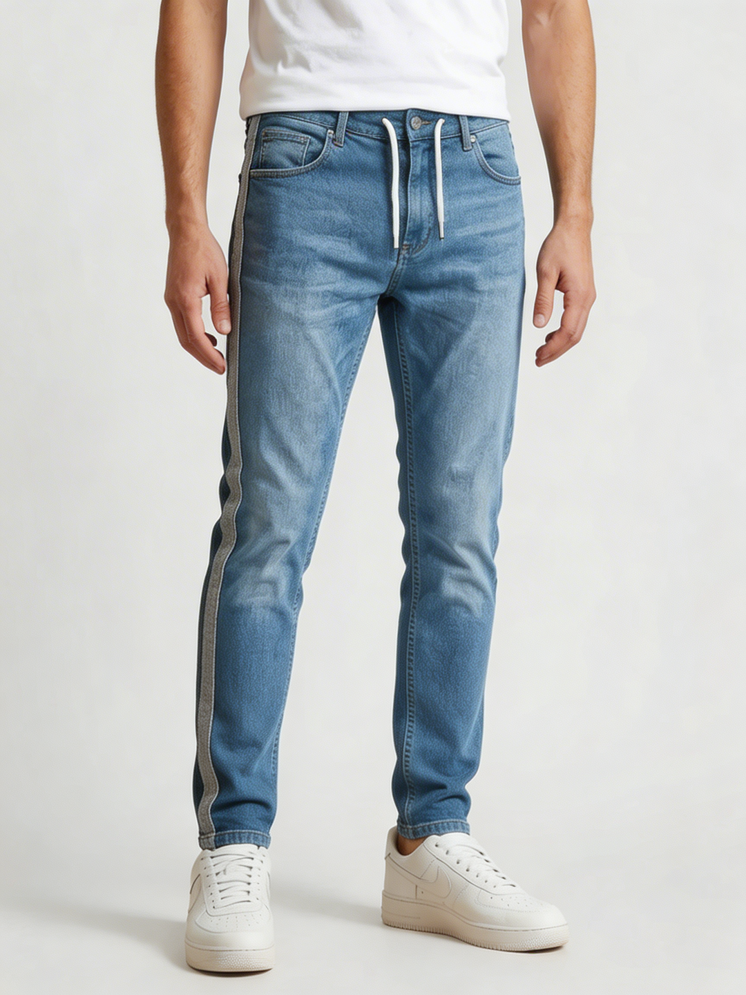 Jeans Stretch Slim-Fit con Gamba Scorciata
