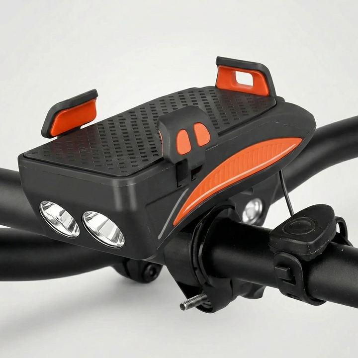 Supporto per manubrio di bicicletta multifunzionale 4-in-1