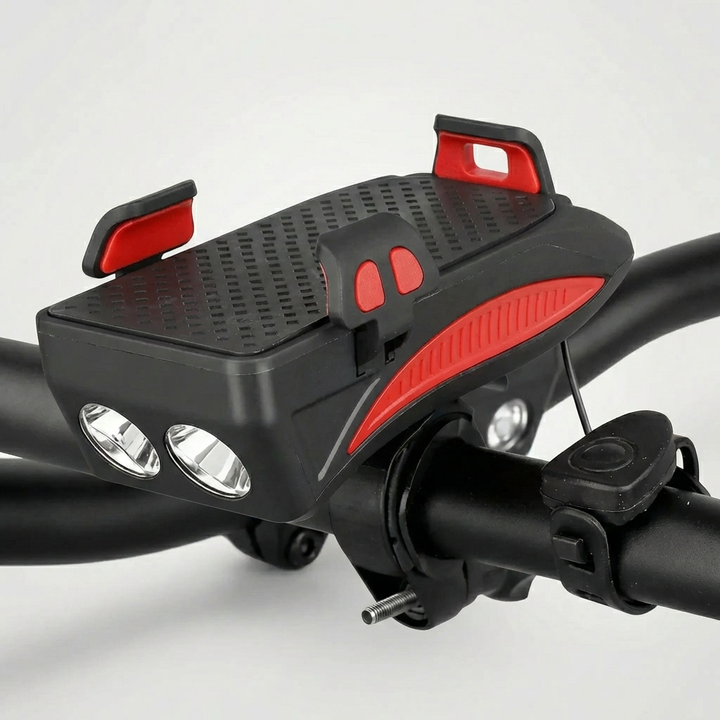 Supporto per manubrio di bicicletta multifunzionale 4-in-1