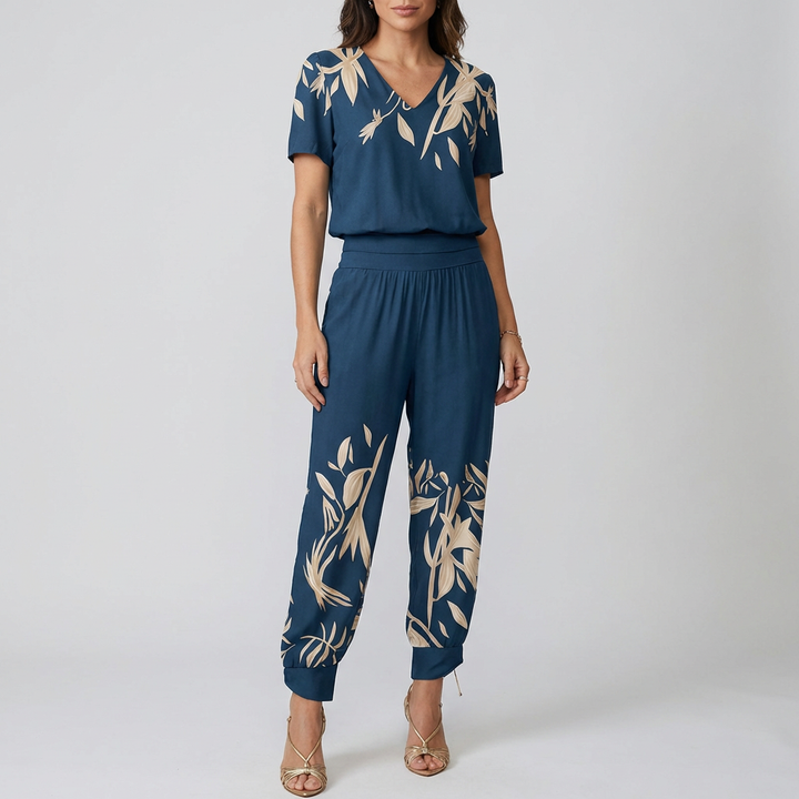 Tuta Chic Stampata Elegante per Donne