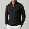 Maglione Zip-Up con Tasca sul Petto per Uomini