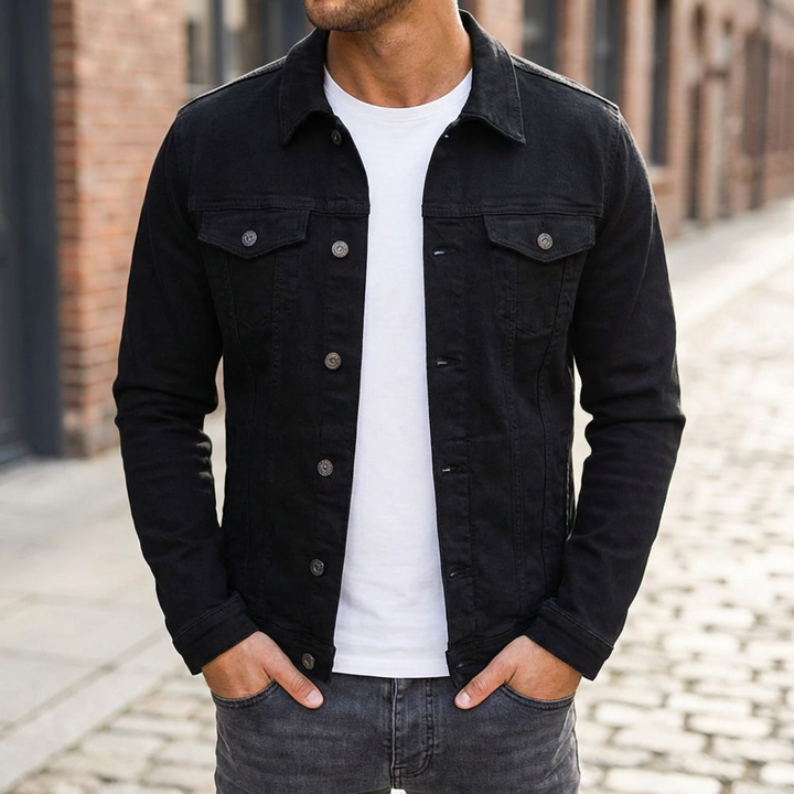 Giacca Denim Casual per Uomini