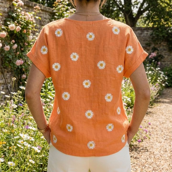 Blusa Casual a V per Donne