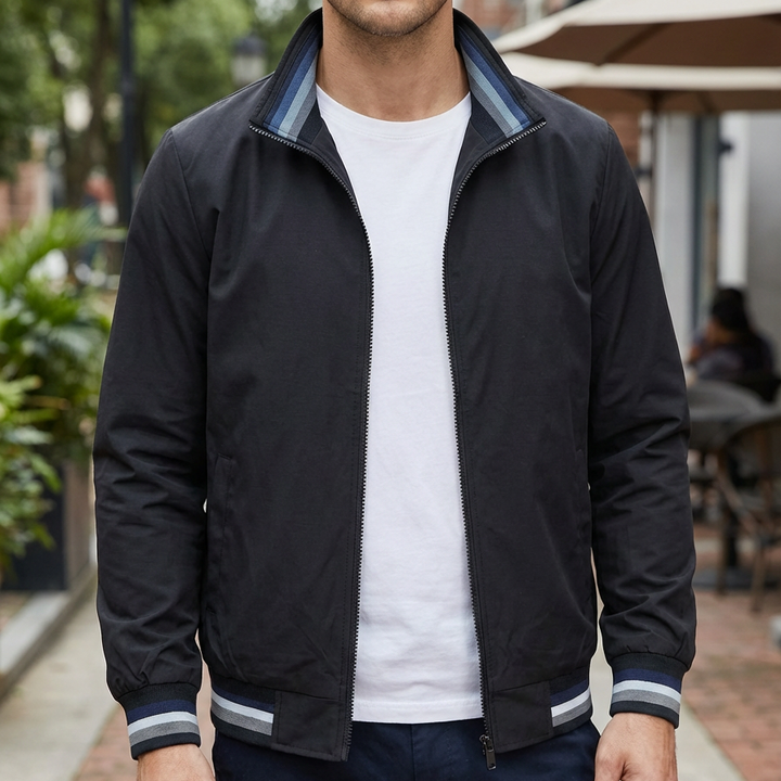 Giacca Bomber Casual Full-Zip per Uomini