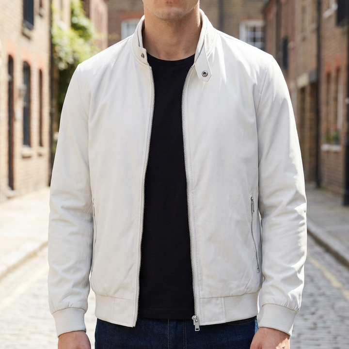 Giacca Zip-Up Stile Bomber Sportivo per Uomini